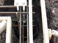 18 inch x 10' x 36 inch baled piers for maximum foundation support.