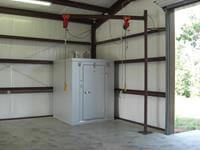 Custom built walk-in cooler w/jib lift crane system for all of you hunting enthusiast.