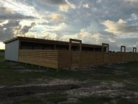 Stud Shed with wooden stalls
