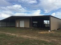 Lean too add-on for a tractor shed