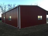 3 bay tractor shed in Westhoff Texas