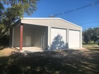 42' x 32' x 14' bolt up windstorm Boat Storage with a 14' x 20' inset for covered porch area in Port O'Connor, TX