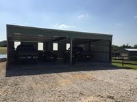2 Large Bay covered and enclosed Carport